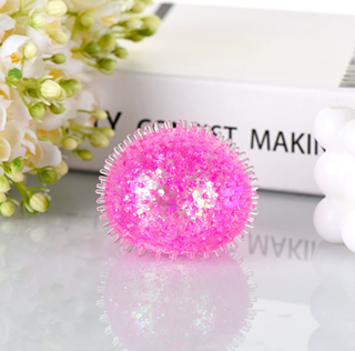 6cm Gummy Glitter Fidget Squishy Massage Ball