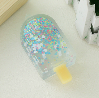7.5*3.5cm Gummy Glitter Fidget Squishy Ice Cream