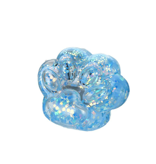 7*6.5cm Glowing Glitter Fidget Squishy Paw