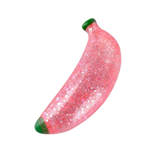 13*4cm Gummy Glitter Fidget Squishy Banana