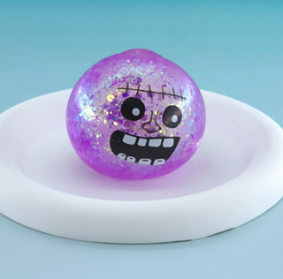 6cm Gummy Glitter Fidget Squishy Halloween Balls